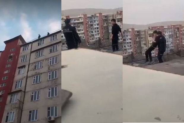 Qaradağ rayonunda intihara cəhdin qarşısı alınıb - ANBAAN VİDEO