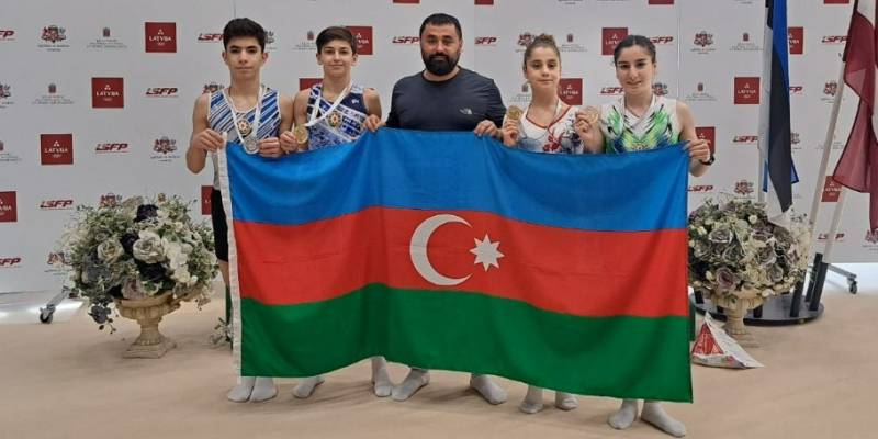 Azərbaycanlı gimnastlardan Riqada 4 medal