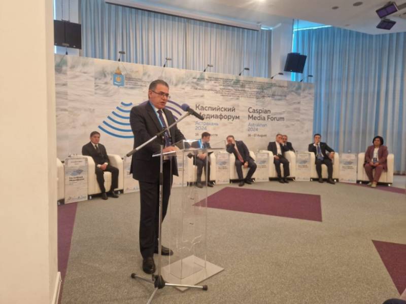 Azərbaycan nümayəndə heyəti IX Xəzər Media Forumunda iştirak edib - FOTOLAR