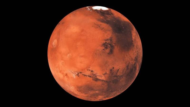 Marsda ilk dəfə - donmuş su aşkarlandı