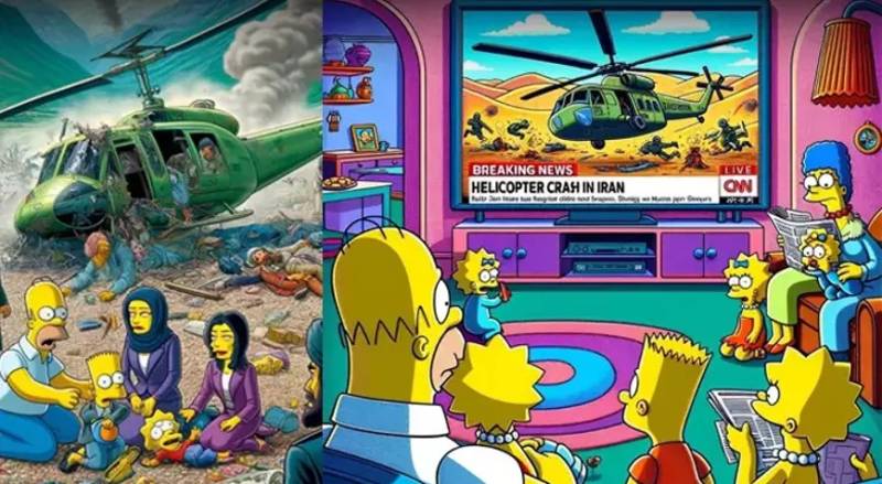 Simpsonlar helikopter qəzasından xəbərdar idi?