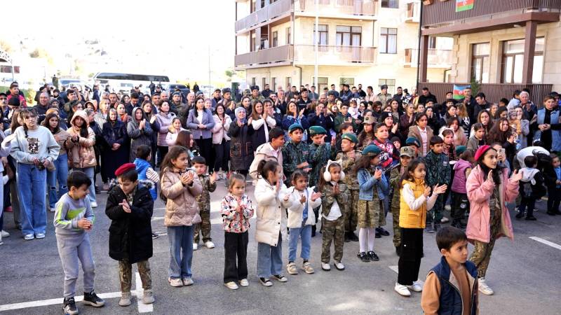 Cəbrayıl şəhərində ilk dəfə Zəfər Günü qeyd olundu - FOTO