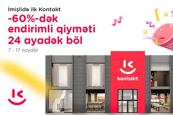 İmişlidə ilk “Kontakt” mağazası açıldı – Açılışa özəl 60%-dək endirim