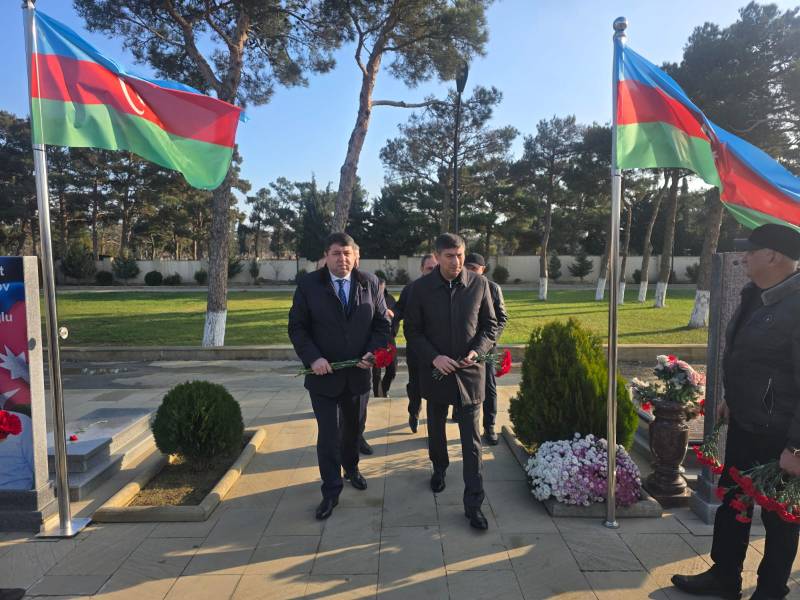 Şəhid Elçin Nəbiyevin və Cavid Bayramlının məzarları ziyarət olundu - FOTO