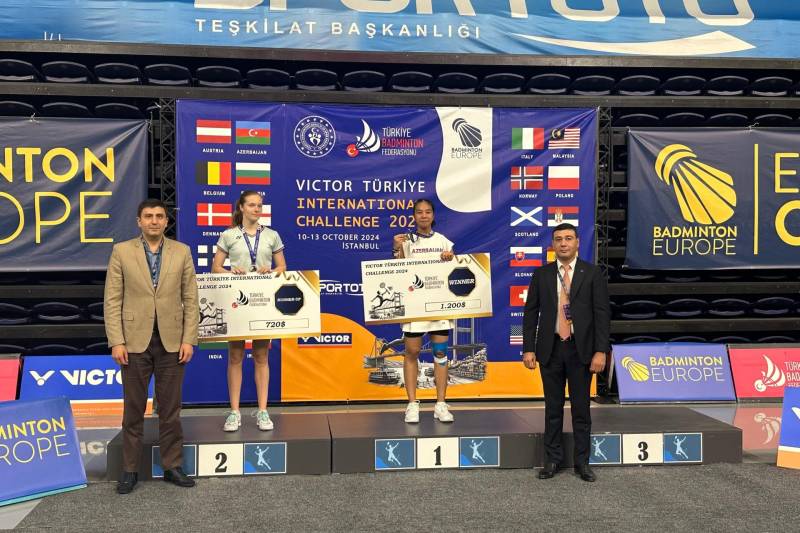 Azərbaycan badmintonçusu Türkiyədə qızıl medal qazandı