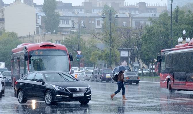 Bakıda leysan yağacaq - XƏBƏRDARLIQ