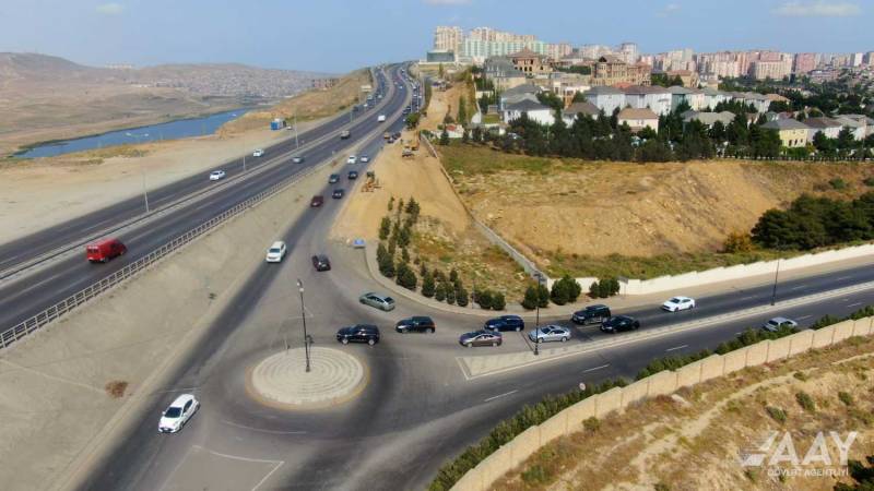 Bu yolda genişləndirmə işləri həyata keçirilir - VİDEO/FOTO