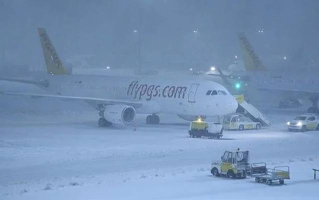 İstanbulda qar xəbərdarlığı - Aviareyslər ləğv edildi