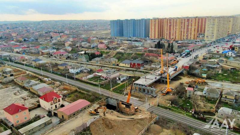 Sumqayıtı Saray qəsəbəsi ilə birləşdirən körpünün tikintisi nə yerdədir? - FOTO/VİDEO