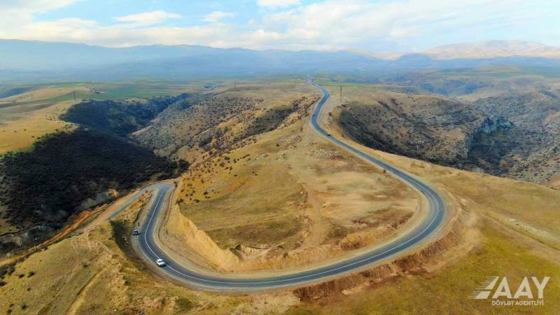 Daha bir yol əsaslı şəkildə yenidən quruldu - VİDEO/FOTO