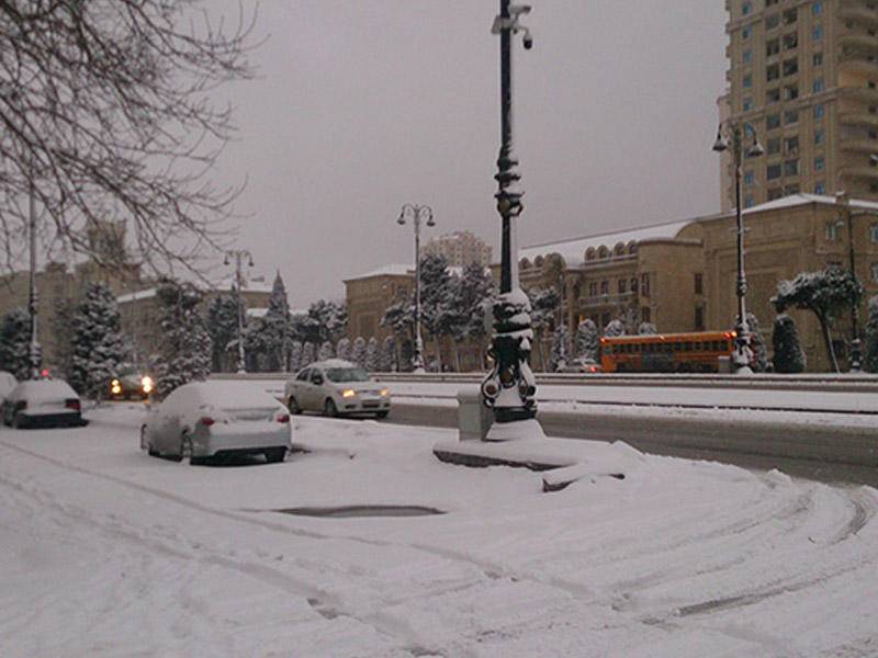 Bakıda 8° şaxta olacaq 