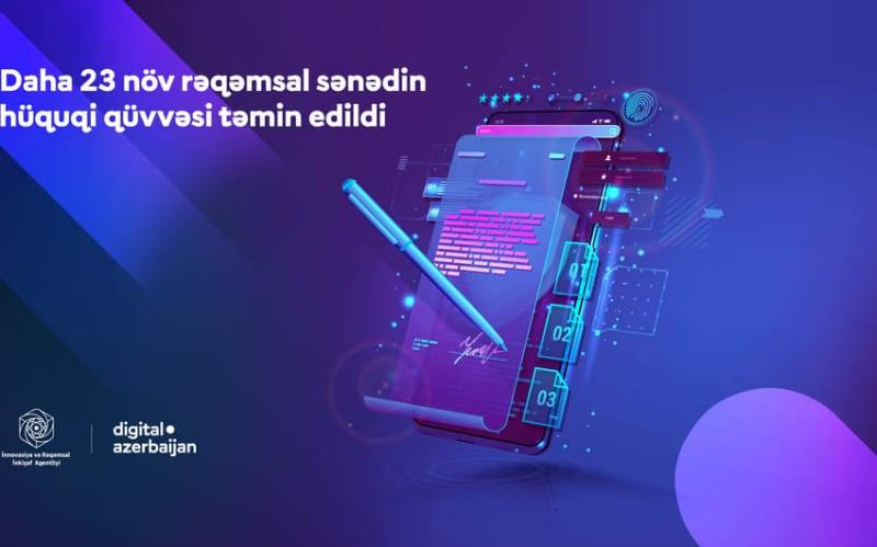 Azərbaycanda daha 23 sənəd rəqəmsal formata keçirildi 