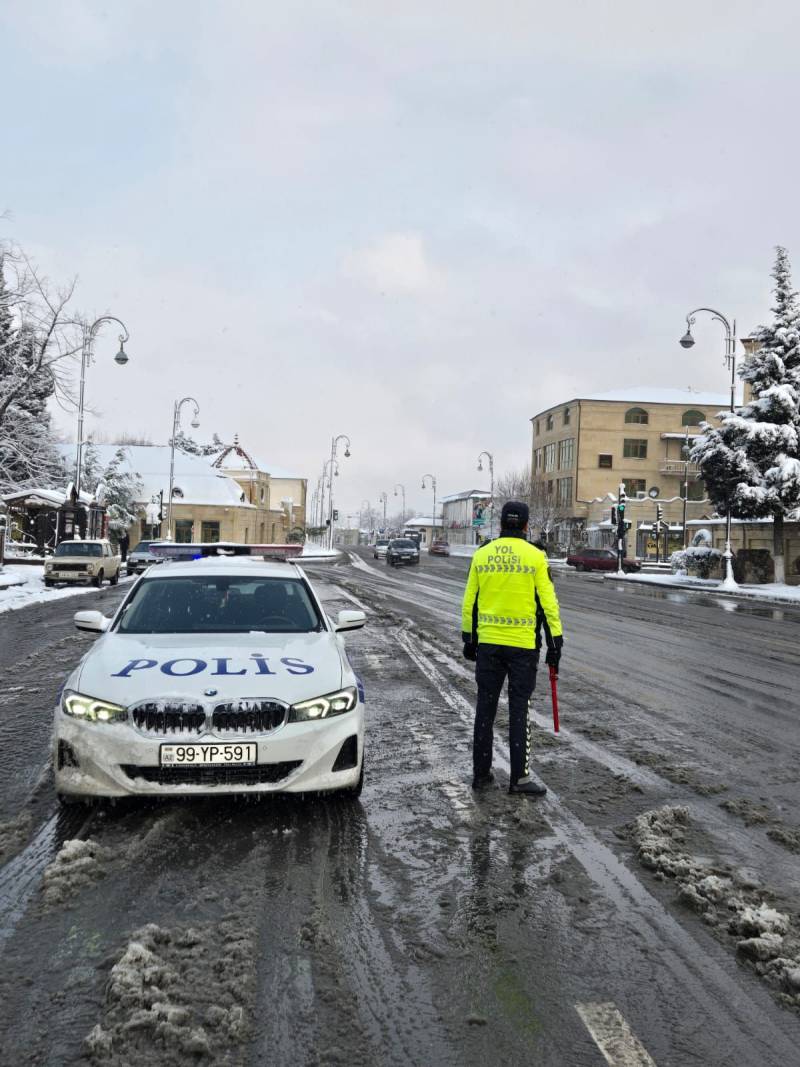 Şəkidə polis gücləndirilmiş rejimdə işləyir 